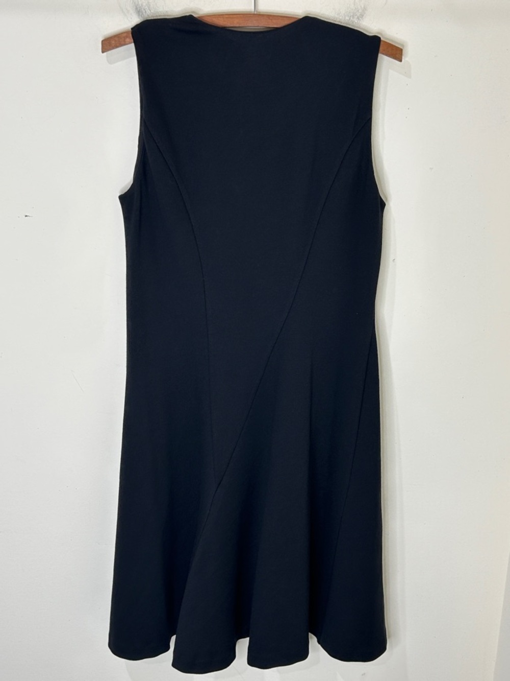 CAbi 3649 Ponte Performance Sleeveless Fit & Flare Dress Black Size Medium - Picture 4 of 13